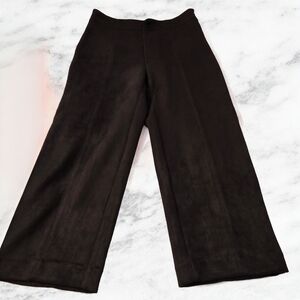 Ann Taylor Petite‎ Wide Leg Ultrasuede Pants High Rise Size 2P